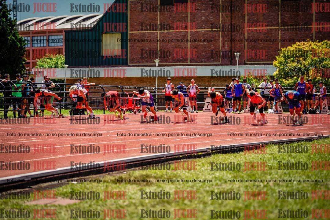 Fotos de los 100 m llanos de varones