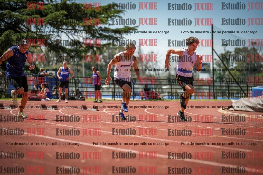 Fotos de los 100 m llanos de varones