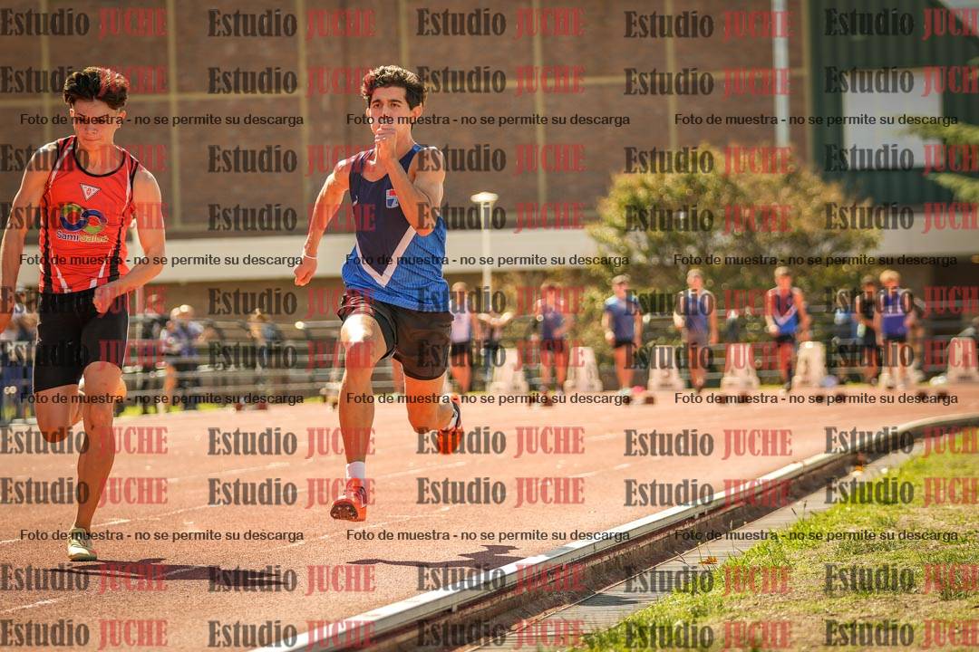 Fotos de los 100 m llanos de varones