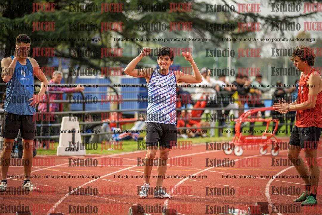 Fotos de los 100 m llanos de varones - decatlón 1