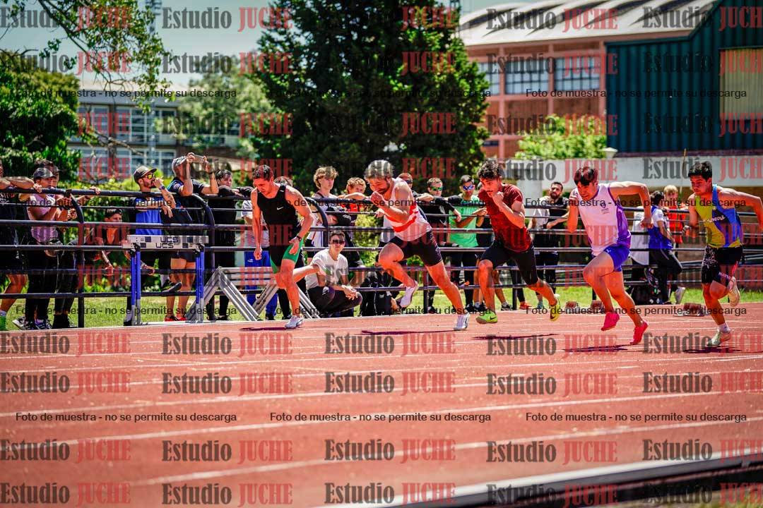 Fotos de los 100 m llanos de varones