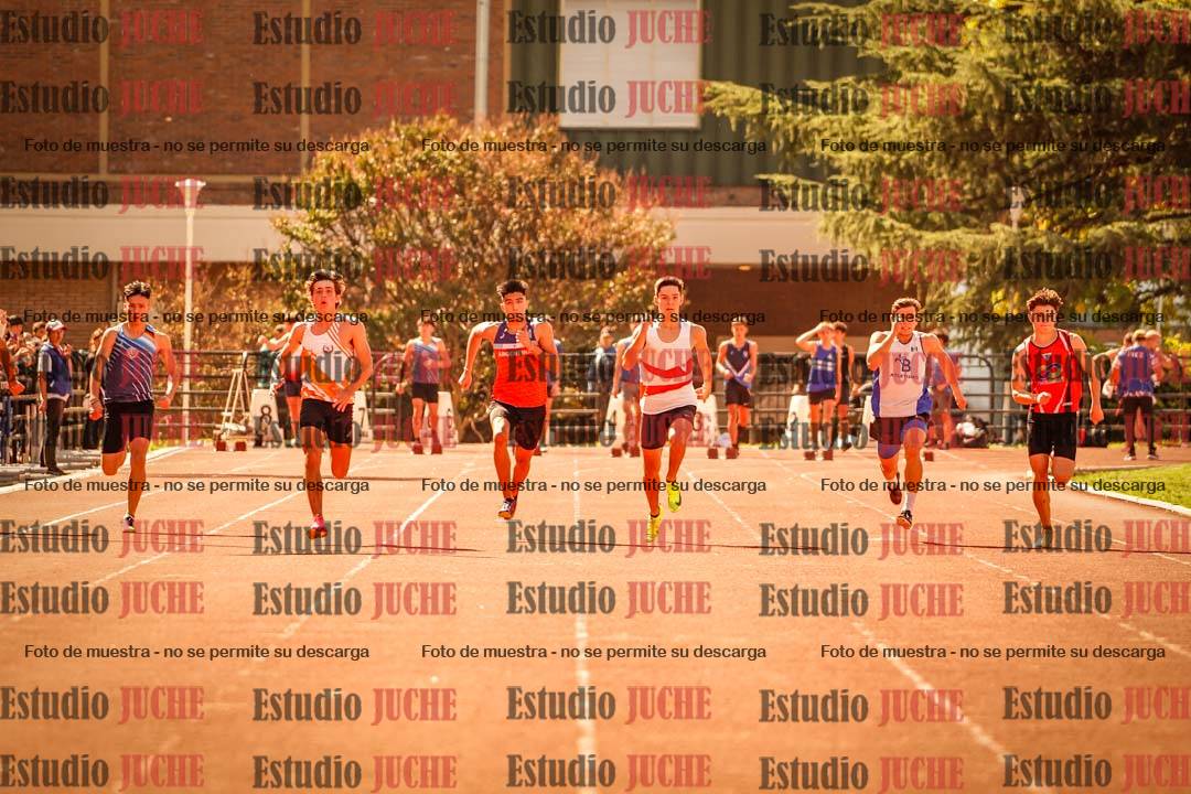 Fotos de los 100 m llanos de varones