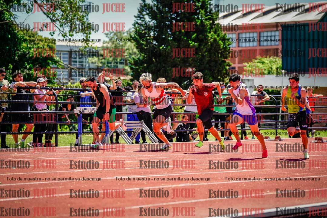 Fotos de los 100 m llanos de varones