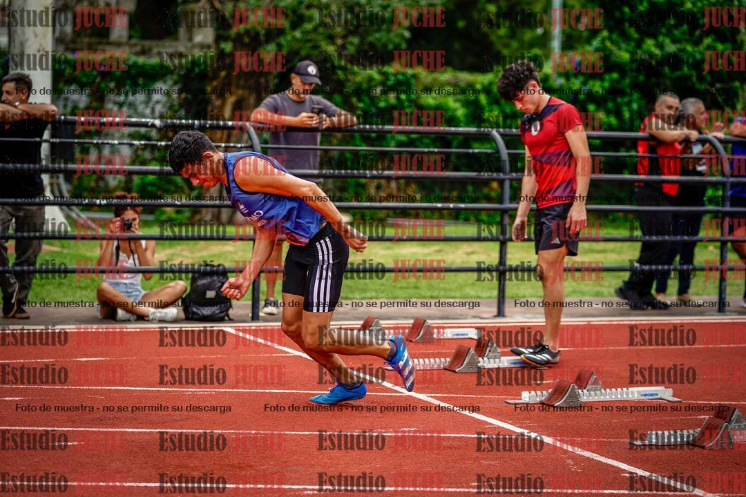 Fotos de los 100 m llanos de varones