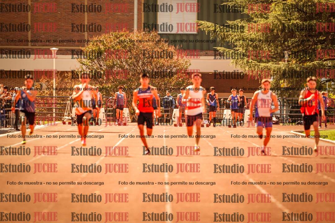 Fotos de los 100 m llanos de varones