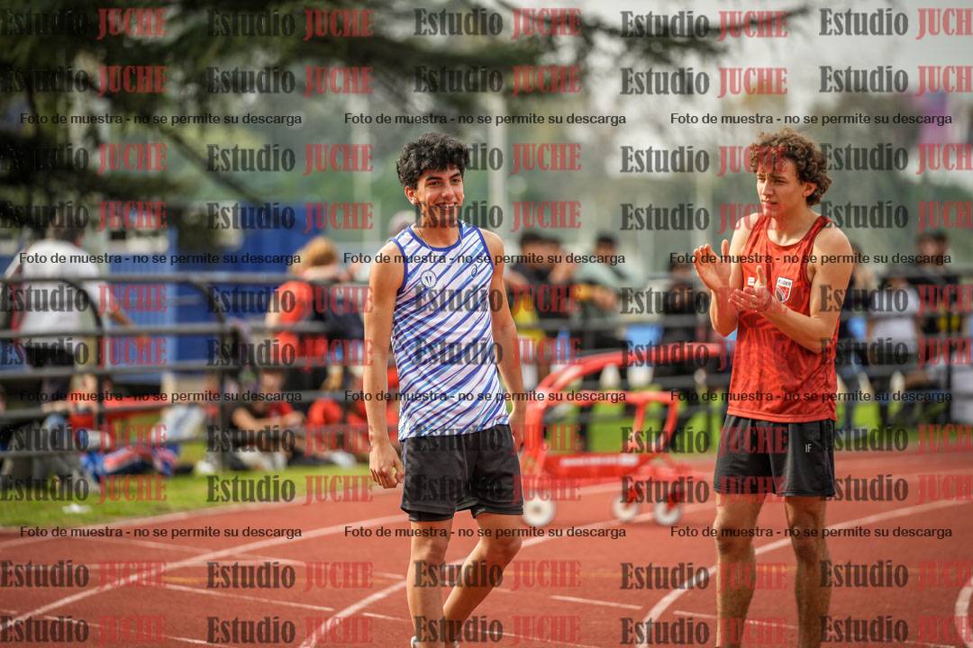 Fotos de los 100 m llanos de varones - decatlón 1