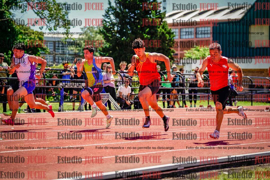 Fotos de los 100 m llanos de varones