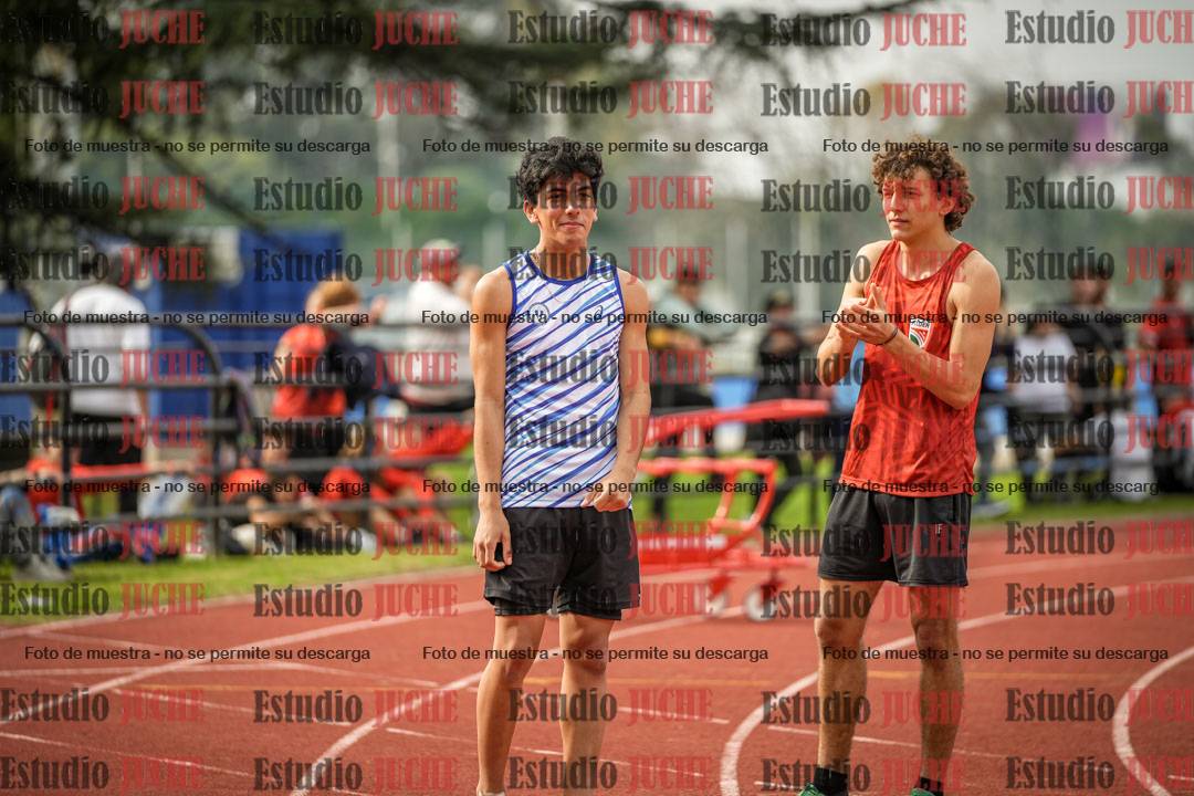 Fotos de los 100 m llanos de varones - decatlón 1