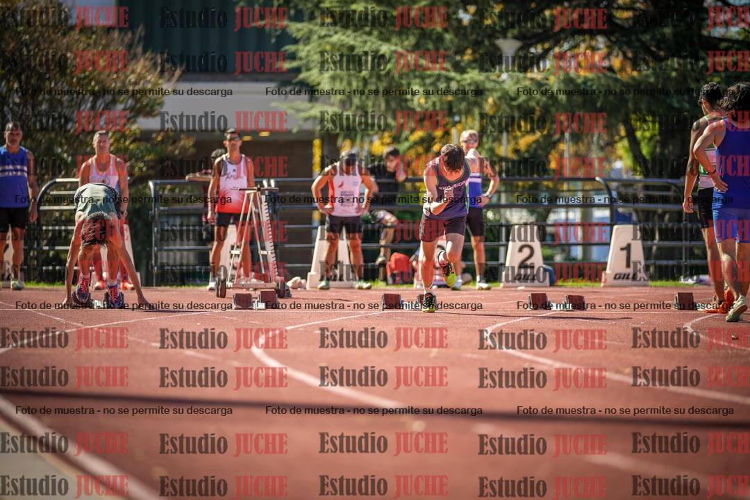 Fotos de los 100 m llanos de varones