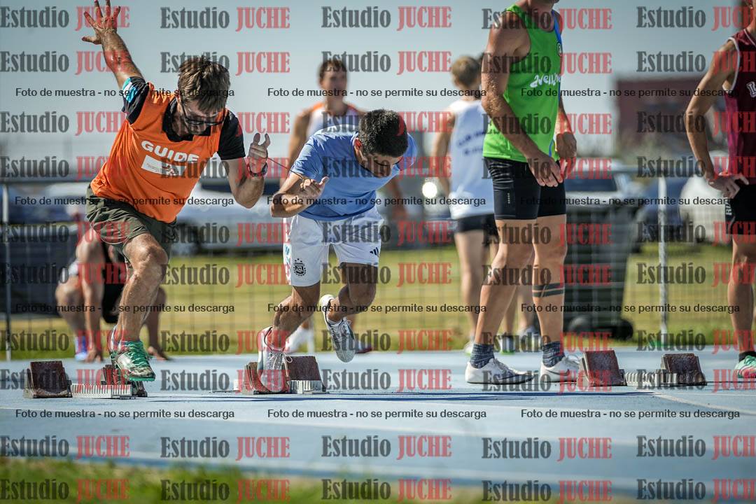 Fotos de los 100 m llanos de varones