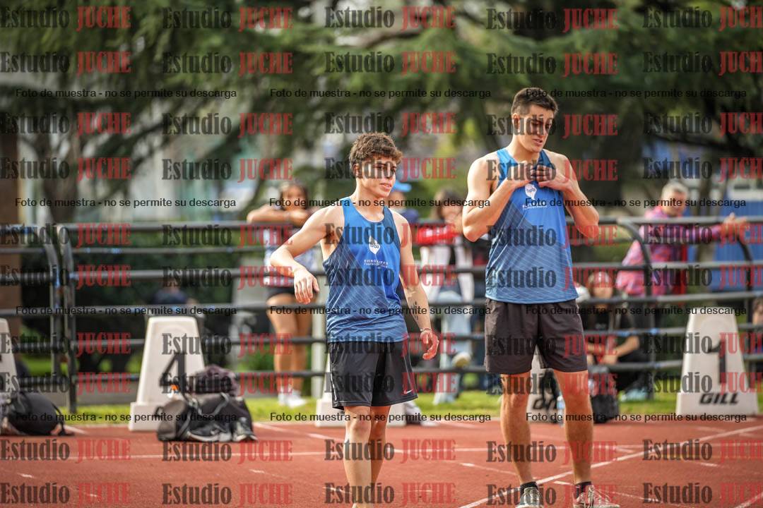 Fotos de los 100 m llanos de varones - decatlón 1