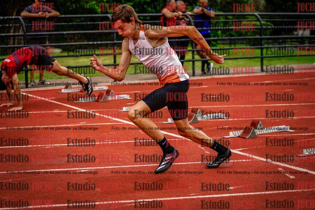 Fotos de los 100 m llanos de varones