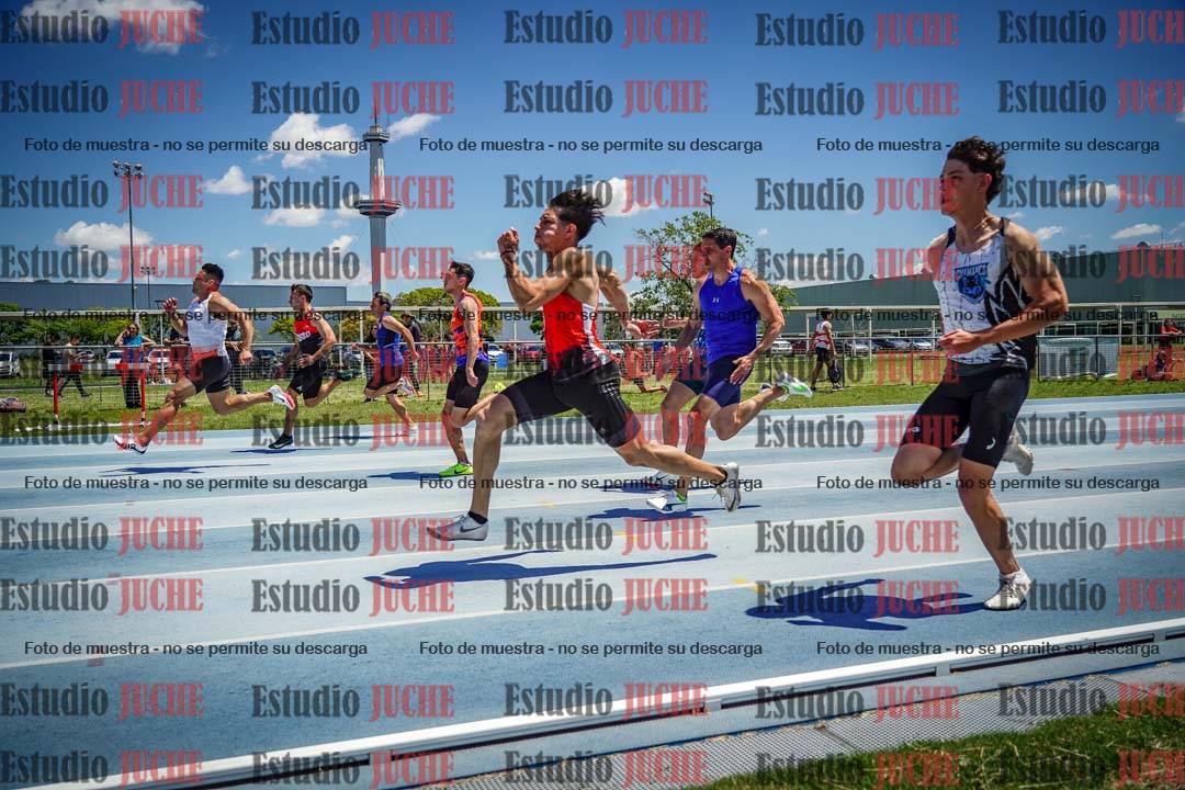 Fotos de los 100 m llanos de varones