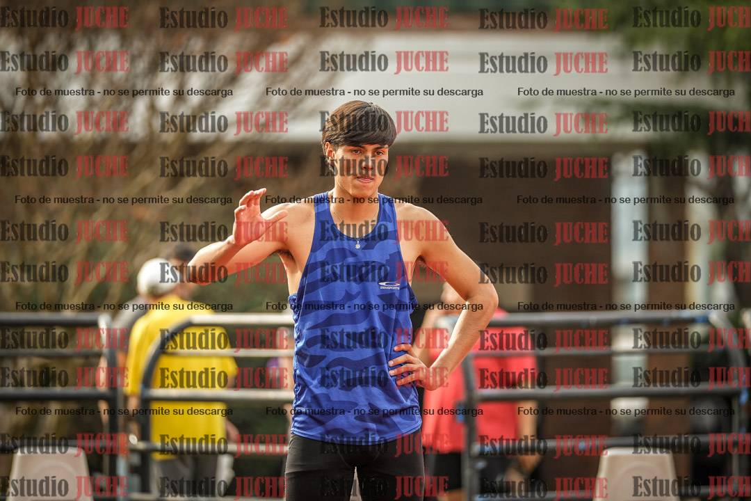 Fotos de los 100 m llanos de varones - decatlón 1