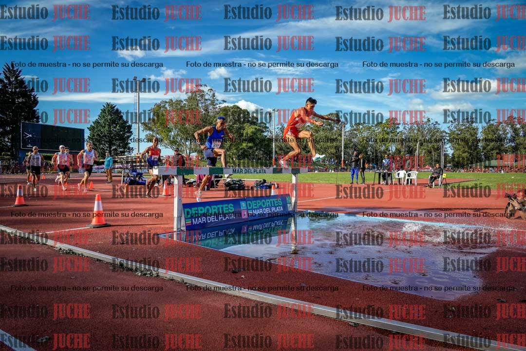 Fotos de los 3000 m con obstáculos de varones