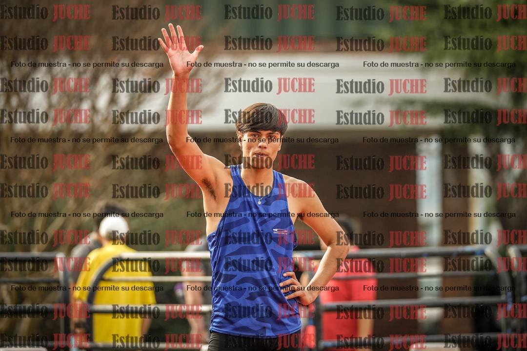 Fotos de los 100 m llanos de varones - decatlón 1