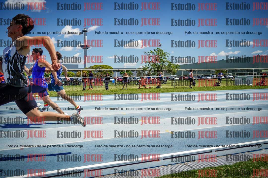 Fotos de los 100 m llanos de varones
