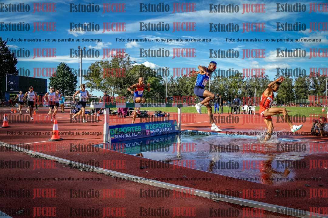 Fotos de los 3000 m con obstáculos de varones