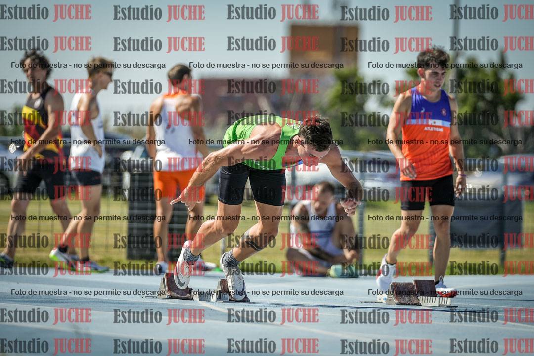 Fotos de los 100 m llanos de varones