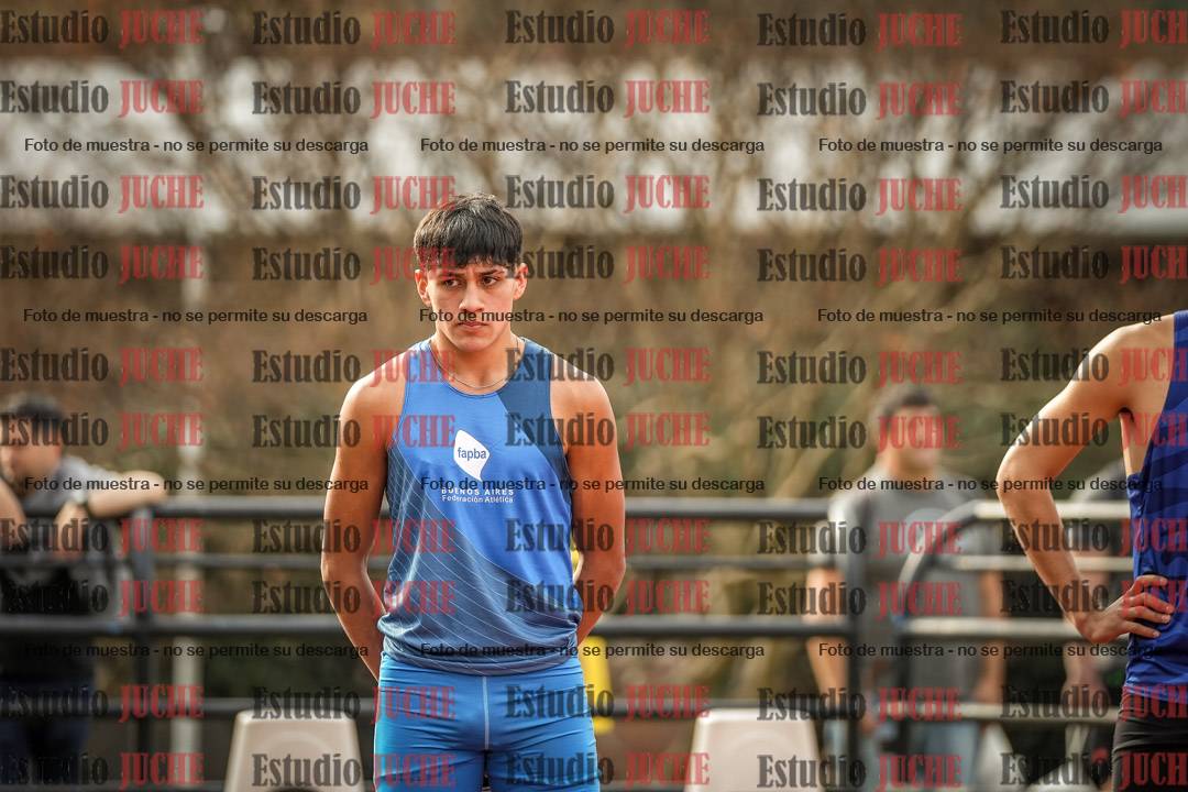 Fotos de los 100 m llanos de varones - decatlón 1