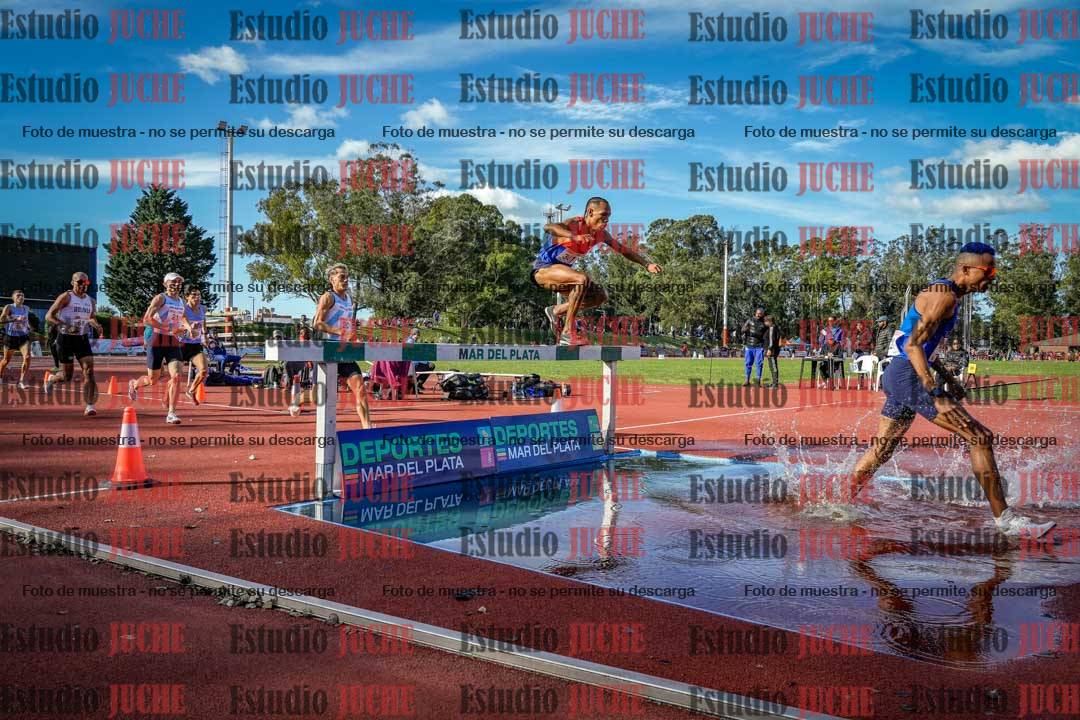 Fotos de los 3000 m con obstáculos de varones