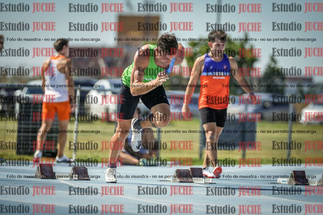 Fotos de los 100 m llanos de varones
