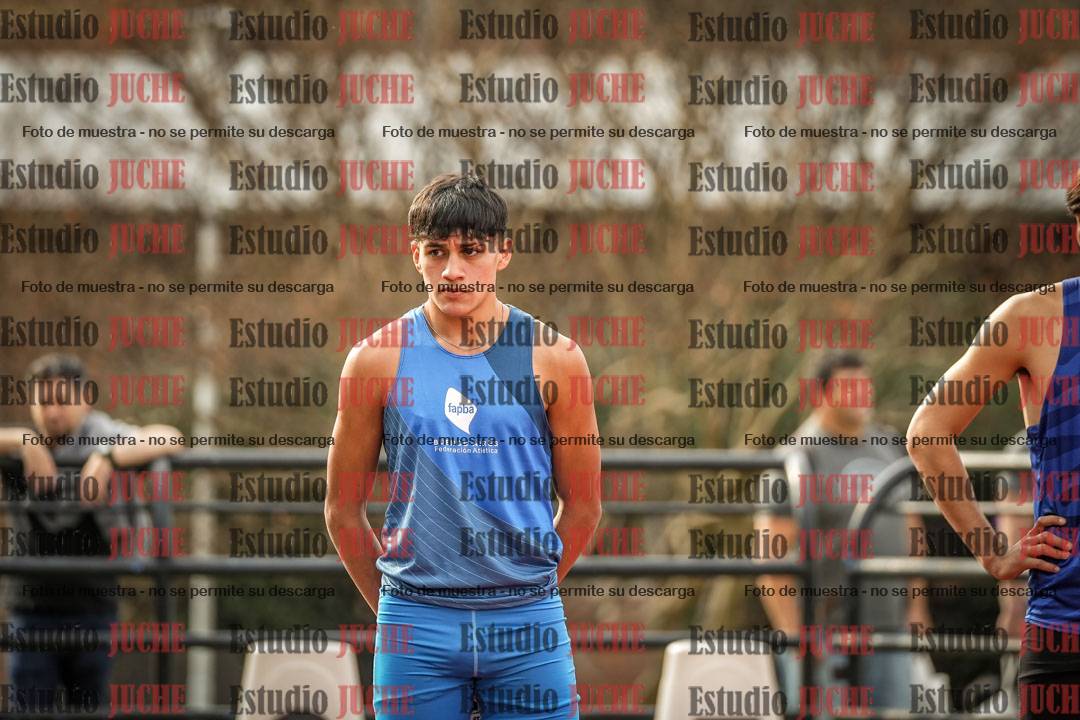 Fotos de los 100 m llanos de varones - decatlón 1