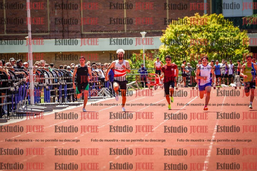 Fotos de los 100 m llanos de varones