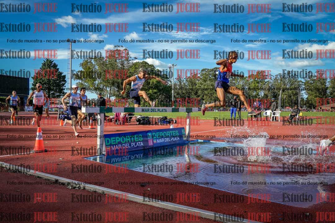 Fotos de los 3000 m con obstáculos de varones