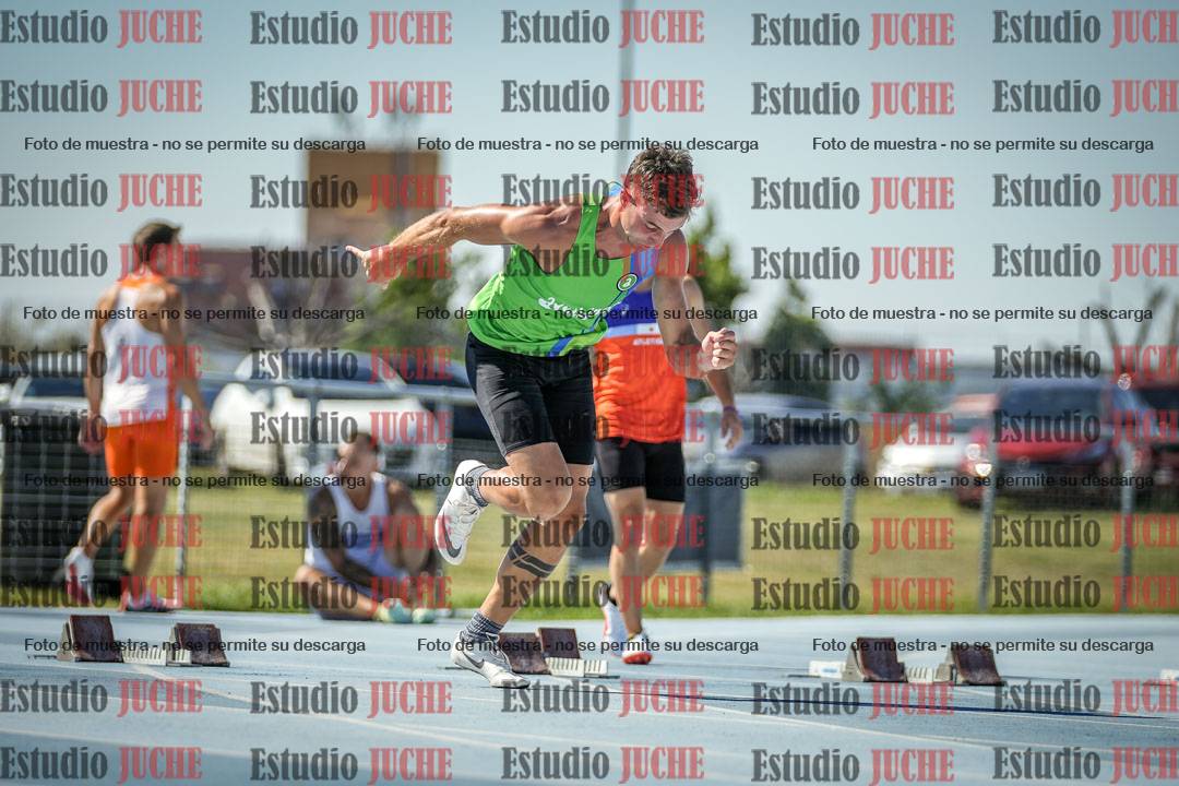 Fotos de los 100 m llanos de varones