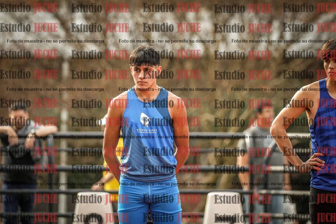 Fotos de los 100 m llanos de varones - decatlón 1