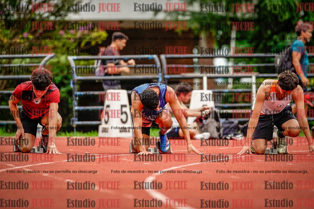 Fotos de los 100 m llanos de varones