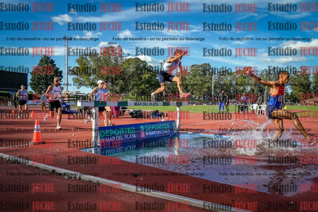 Fotos de los 3000 m con obstáculos de varones