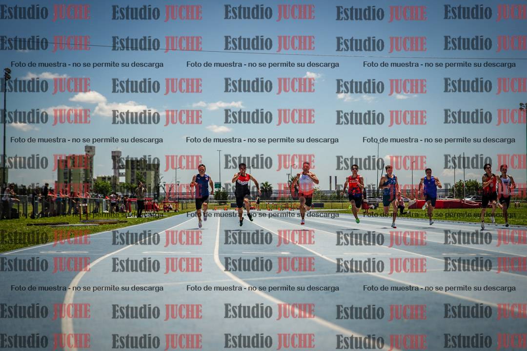 Fotos de los 100 m llanos de varones