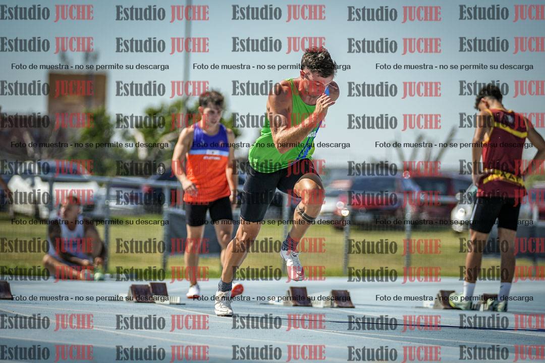 Fotos de los 100 m llanos de varones