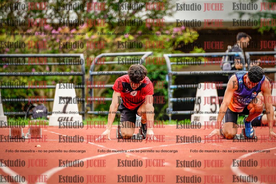 Fotos de los 100 m llanos de varones