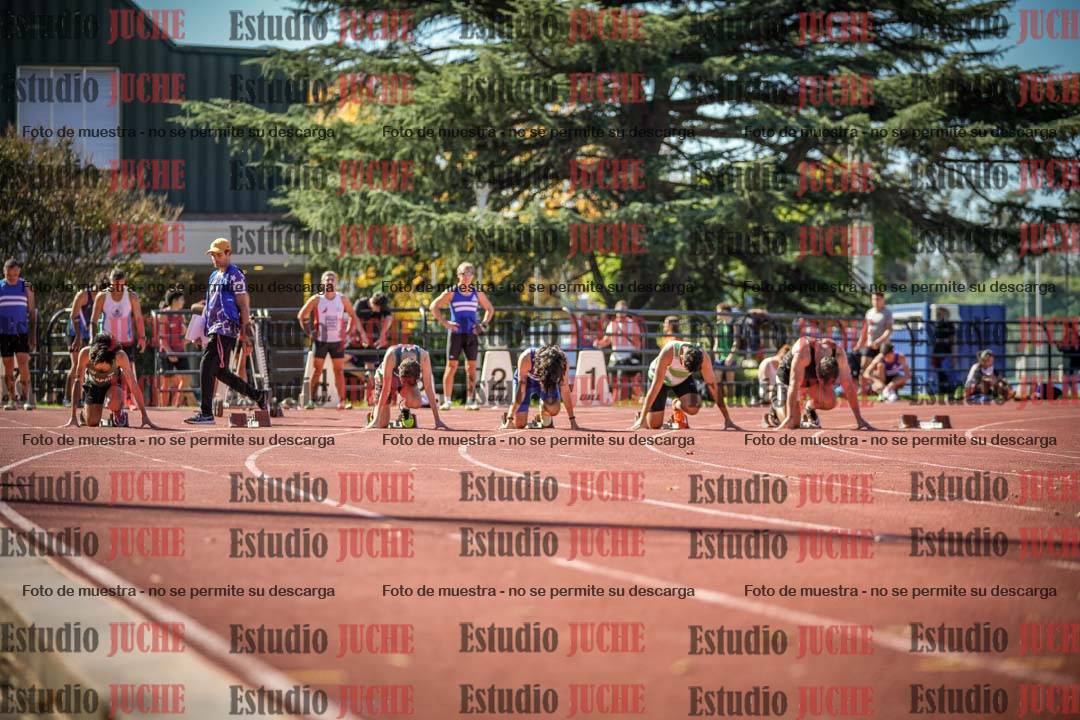 Fotos de los 100 m llanos de varones