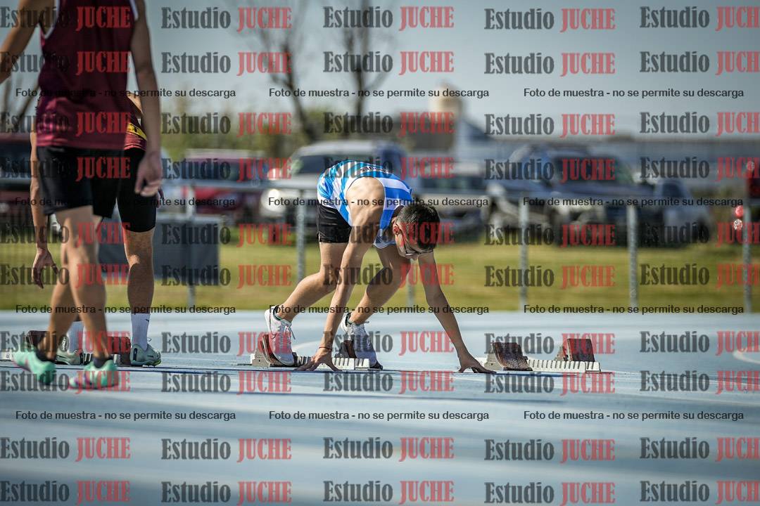 Fotos de los 100 m llanos de varones