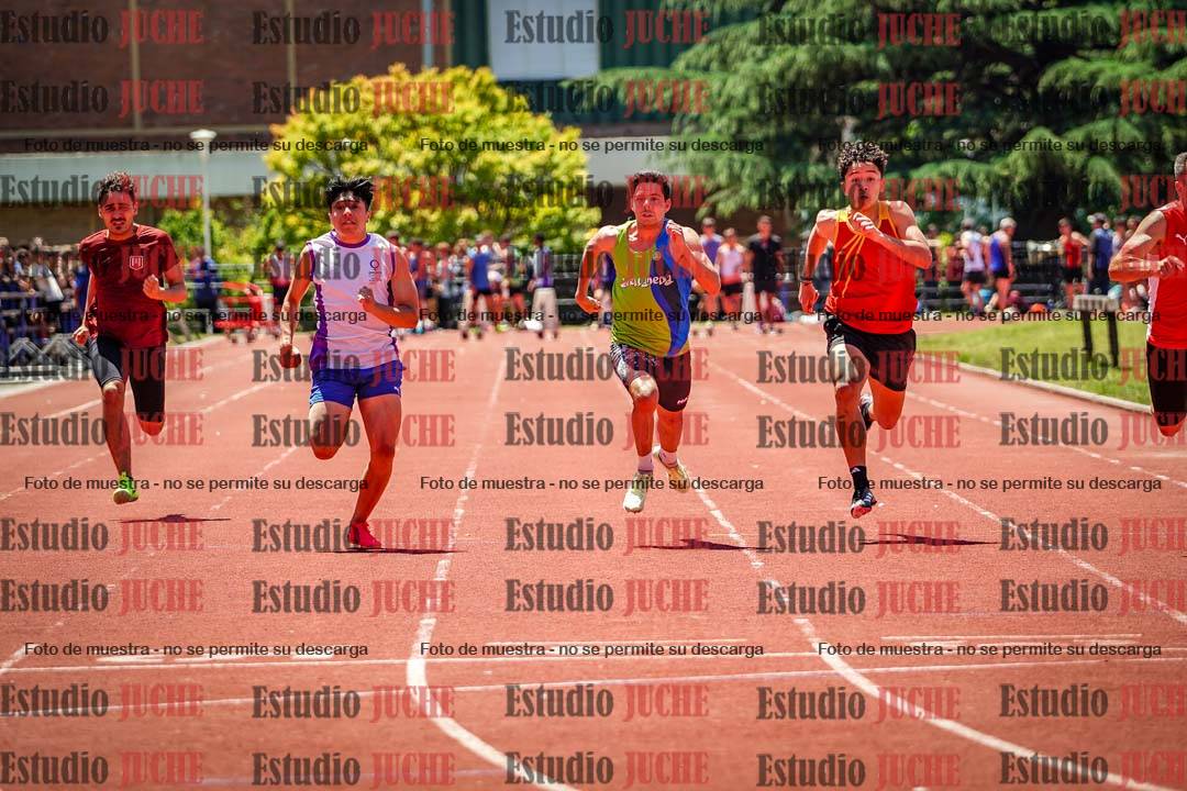 Fotos de los 100 m llanos de varones