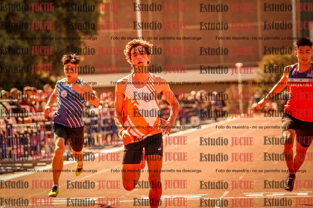 Fotos de los 100 m llanos de varones