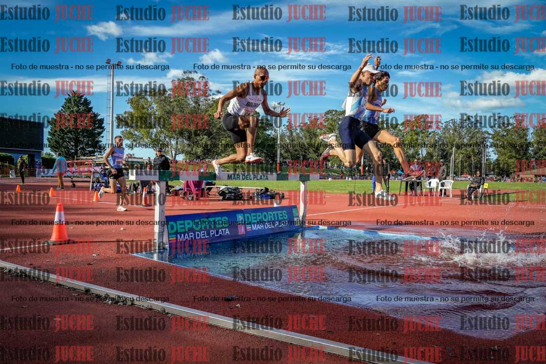 Fotos de los 3000 m con obstáculos de varones