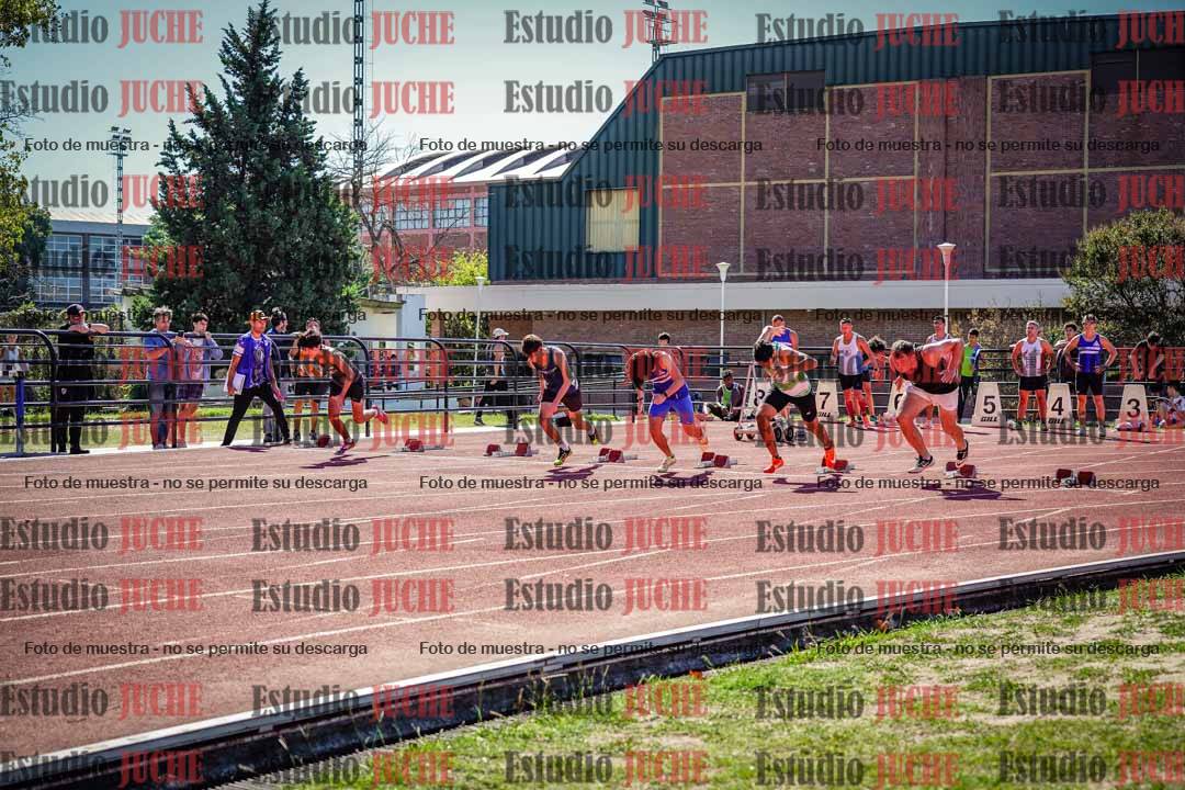 Fotos de los 100 m llanos de varones
