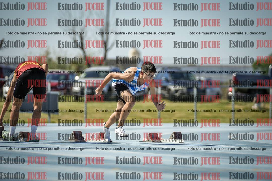 Fotos de los 100 m llanos de varones