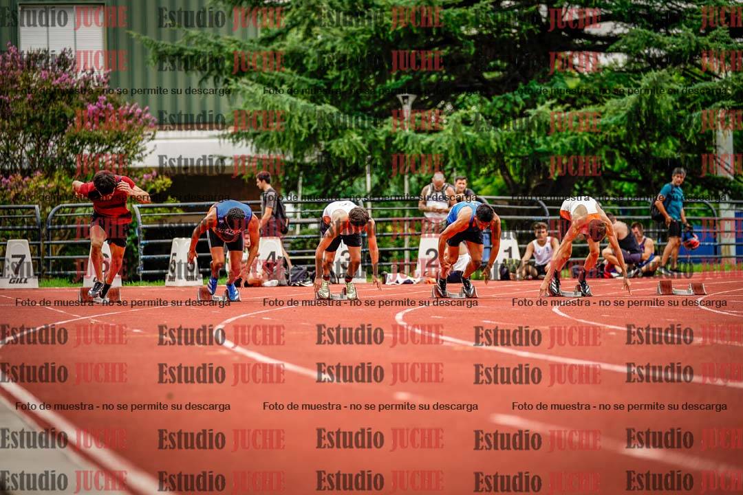 Fotos de los 100 m llanos de varones