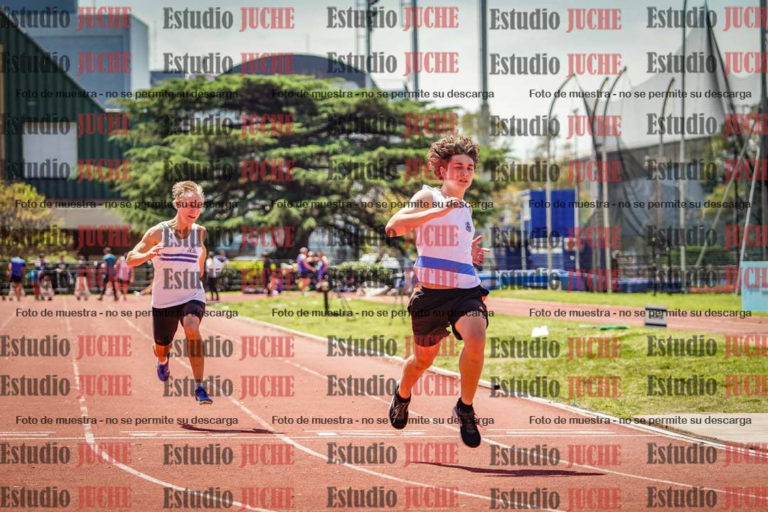 Fotos de los 100 m llanos de varones