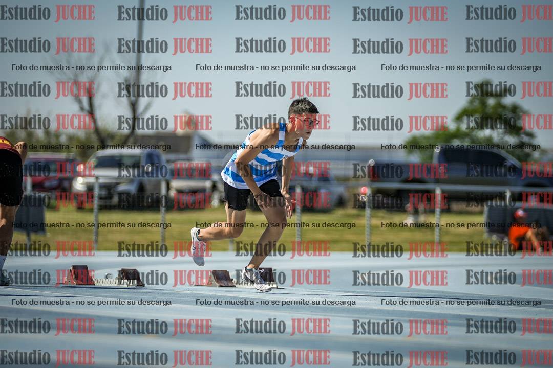 Fotos de los 100 m llanos de varones
