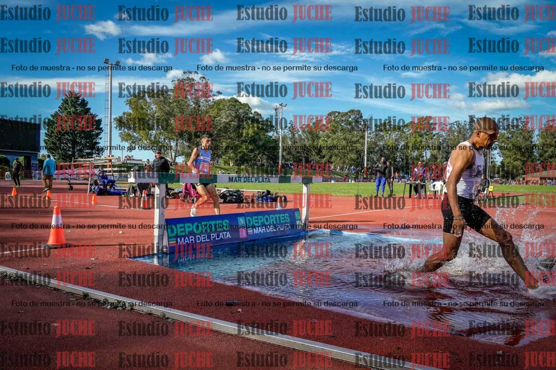 Fotos de los 3000 m con obstáculos de varones