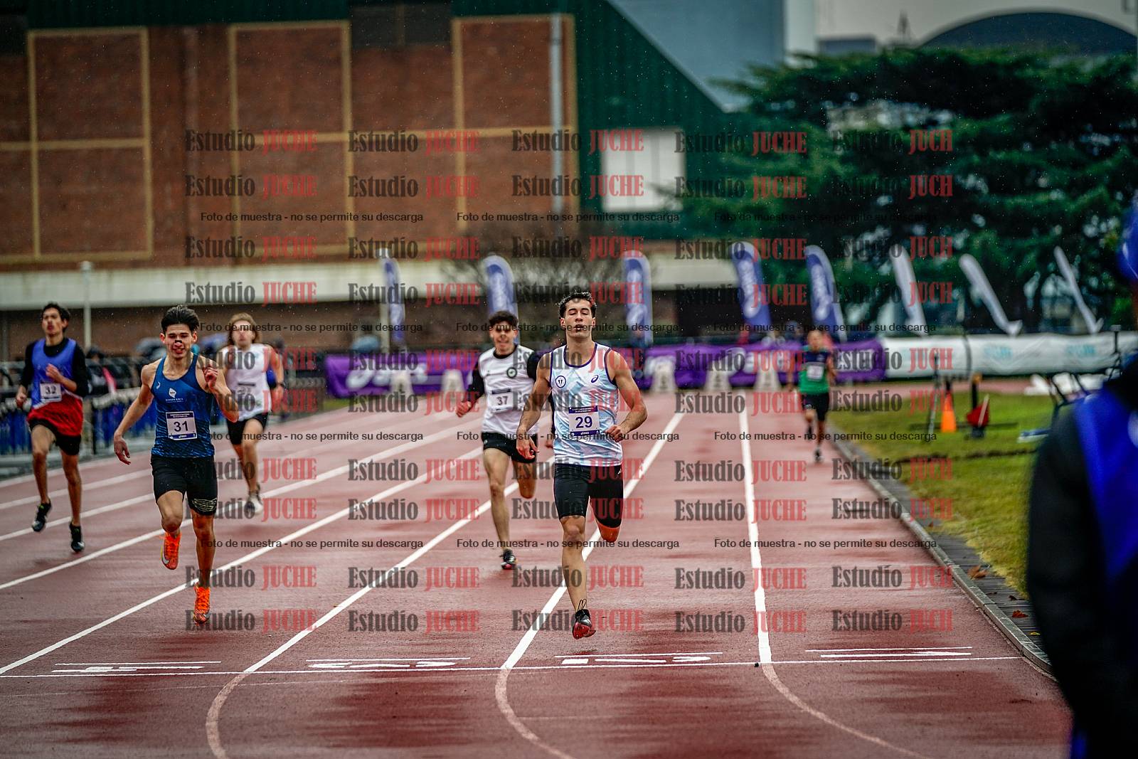 Fotos de los 400 m de varones