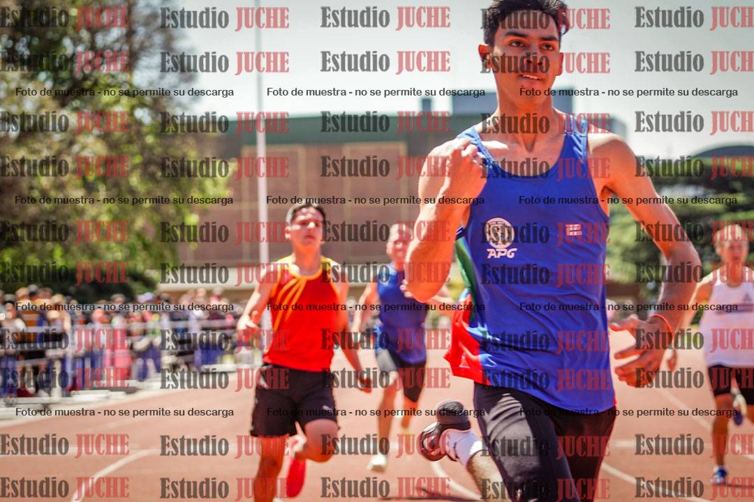 Fotos de los 100 m llanos de varones