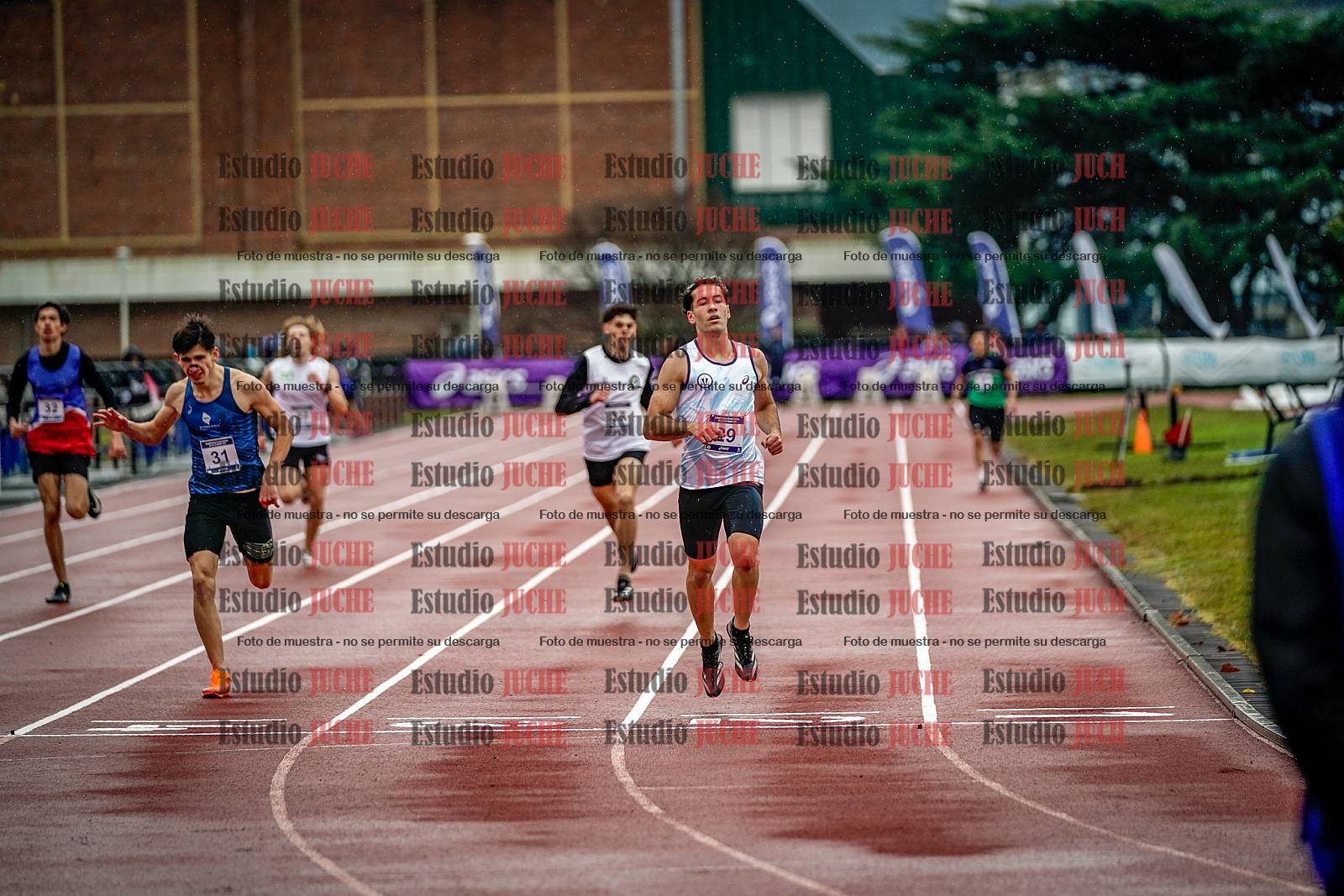 Fotos de los 400 m de varones